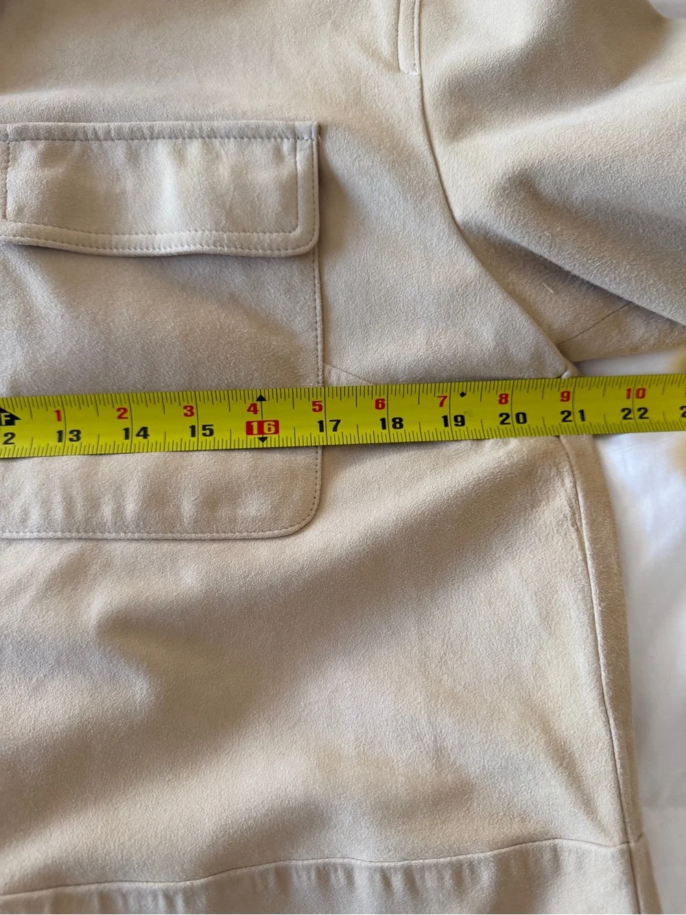 Banana Republic Beige Suede Utility Shirt Jacket